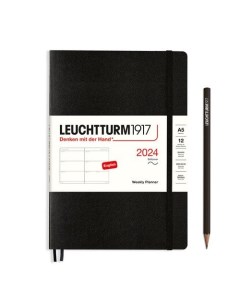 Еженедельник Leuchtturm1917 2024г A5 без расп черный