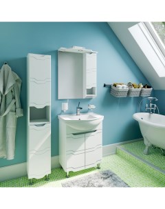 Мебель для ванной комнаты Стиль 65 см напольная белая Runo
