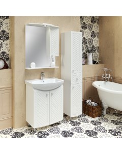 Мебель для ванной комнаты Милано 65 см напольная белая Runo