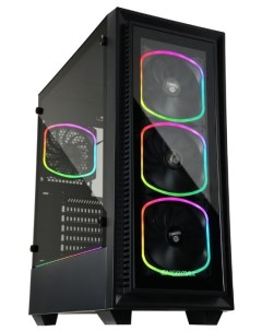 Корпус Starryfort SF30 Black ATX Midi Tower 2xUSB 3 0 RGB подсветка черный без БП ECA SF30 M1BB ARGB Enermax