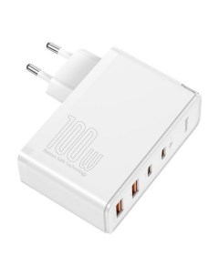 Сетевое зарядное устройство CCGAN2P L02 2xUSB 2xUSB Type C 5 А белый Baseus