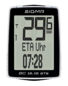 Велокомпьютер BC 16 16 STS black white Sigma