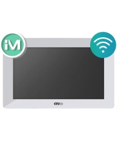 Монитор видеодомофона iM730 W Cloud 7 с WI FI Белый Ctv