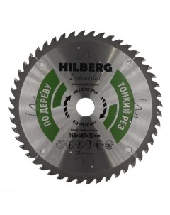 Диск пильный INDUSTRIAL дерево тонкий рез 165х20х1 6мм 48T HWT166 Hilberg