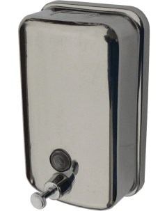 Дозатор для жидкого мыла из нержавеющей стали ТМ 801 полированный 500 мл 17х12х13 см 2512 030 Solinne