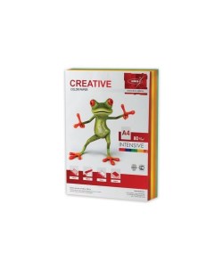 Бумага CREATIVE color А4 80 г м2 250 л 5 цв х 50 л цветная интенсив БИpr 250r Креатив