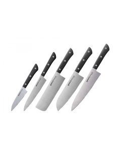 Набор из пяти ножей Harakiri 11 23 45 85 95 корроз стойкая сталь ABS пластик Samura