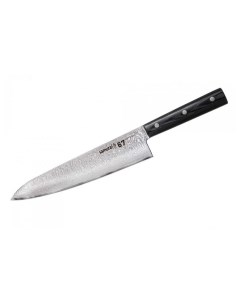 Нож 67 Шеф 20 8 см дамаск 67 слоев микарта Samura