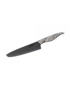 Нож Inca Шеф 18 7 см чёрная циркониевая керамика Samura