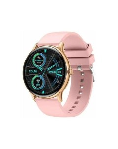 Умные часы i10 Silicone Strap Gold Pink Colmi