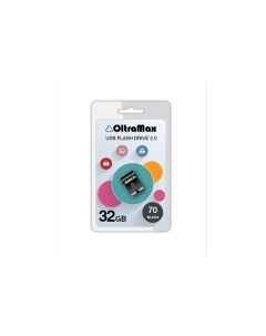 Карта памяти USB 32Гб OM 32GB 70 OM 32GB 70 Black Oltramax