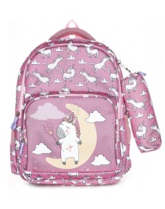 Рюкзак Schoolformat SOFT 2 LITTLE UNICORN 17 л роз 40 5х29х14 см мягкий 2 отд молния д