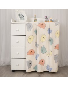 Плед для новорожденных 75х100 см в кроватку коляску Кошки Baby nice