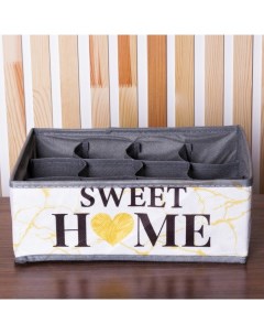 Кофр для белья 12 ячеек Sweet home 27x20x10 см Textura