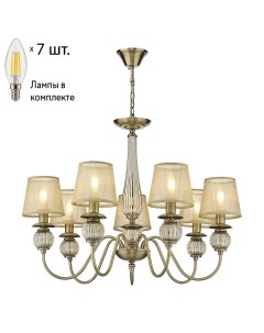 Подвесная люстра с лампочками 302 503 07 Lamps E14 Свеча Velante