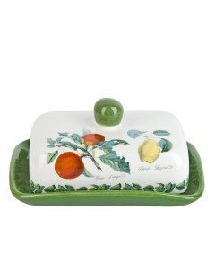 Масленка керамическая с крышкой 17x12 5x8 см Fruit Garden L2521141 Dolomite