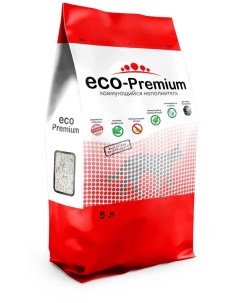 Комкующийся наполнитель BLUE древесный 6 шт по 5 л Eco-premium