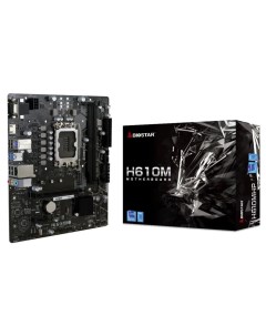 Плата материнская H610MHP Socket 1700 H610 2xDDR4 3200 D SUB HDMI 1xPCI Ex16 Biostar