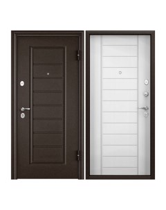 Дверь входная Torex для квартиры металлическая Flat M 860х2050 правый коричневый бежевый Torex стальные двери