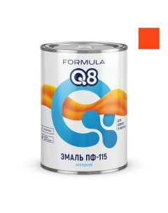 Эмаль ПФ 115 алкидная глянцевая 0 9 кг оранжевая Formula q8