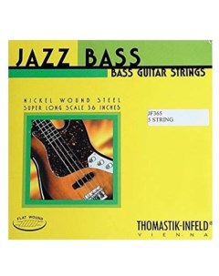 Струны для 5 струнной бас гитары JF365 Jazz Flat Wound Thomastik