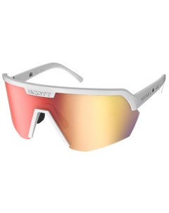 Очки велосипедные Sport Shield white matt red chrome ES281188 0196192 Scott