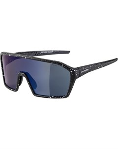 Очки велосипедные Ram HM солнцезащитные Black Blur Matt Blue Mirror 2021 A8673031 Alpina