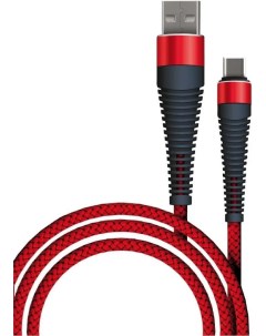 Кабель USB USB Type C 3А 1 м красный 50184 Borasco