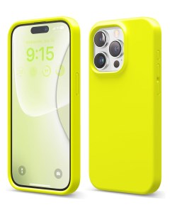 Чехол для iPhone 15 Pro Soft silicone Neon Yellow Elago