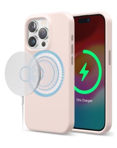 Чехол для iPhone 15 Pro Max с MagSafe Soft silicone Lovely Pink Elago