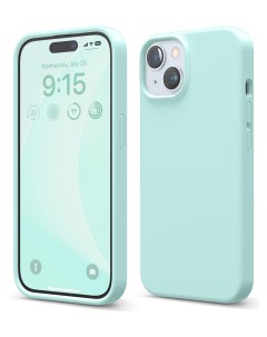 Чехол для iPhone 15 Soft silicone Aqua Sky Elago