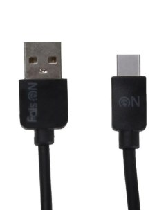 Кабель FX1 USB Type C круглый силикон 2 1A 2 м черный Faison