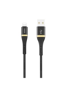 Кабель Elite Cable ED 100 USB Lightning 2 4A 2m Black Wiwu