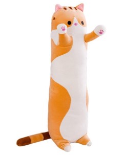 Мягкая игрушка подушка Кот батон 50см B 15004 50 рыжая Toy and joy