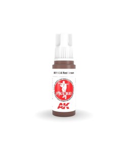 Краска акриловая RED BROWN FIGURES красно коричневый 17 мл AK11434 Ak interactive