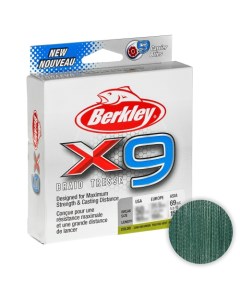 Шнур X9 Braid 150м 0 12мм LOW VIS GREEN Berkley