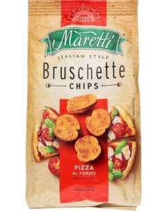 Сухарики bruschette chips pizza 70 г Maretti