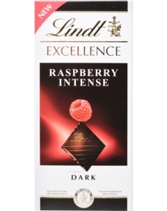 Шоколад темный excellence с кусочками малины 100 г Lindt