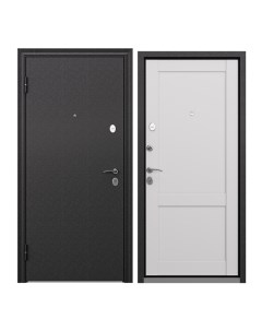 Дверь входная Torex для квартиры металлическая Flat L 860х2050 левая черный светло серый Torex стальные двери
