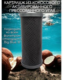 Картридж из прессованного кокосового угля BL 10Big Blue 30301 Nashfilter