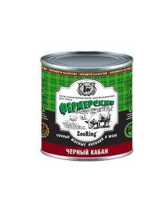 Консервы для собак черный кабан кусочки в желе 6 шт по 850 г Zooring