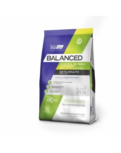 Сухой корм для кошек Balanced для контроля веса с курицей 2 кг Vitalcan