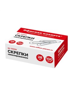 Скрепки 24 шт Офисная планета