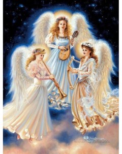 Алмазная мозаика стразами Три ангела 00114663 30х40 см Ripoma