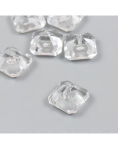 Бусины для творчества пластик Кристалл бриллиант набор 20 гр 2х2х1 5 см Nobrand