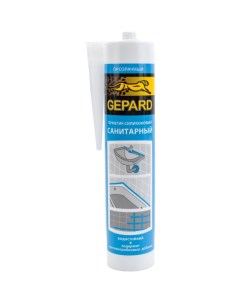 Силиконовый санитарный герметик Gepard