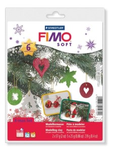 Набор для лепки Soft создание декораций Рождество 8023 11 P Fimo