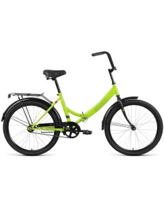 Городской велосипед City 24 FR 2023 зеленый серый Altair