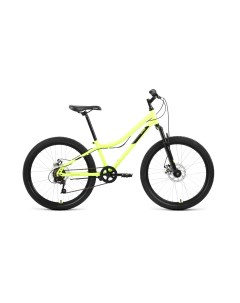 Велосипед 24 FORWARD MTB HT 2 0 DISK 6 ск 2022 рама 12 яркий зеленый черный Altair