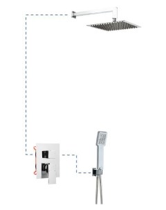 Душевой комплект Bold EC205 цвет хром 19BOLEC20502 Aqg